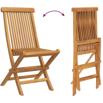 7-Delige Tuin Eettafelset Massief Hout Teak