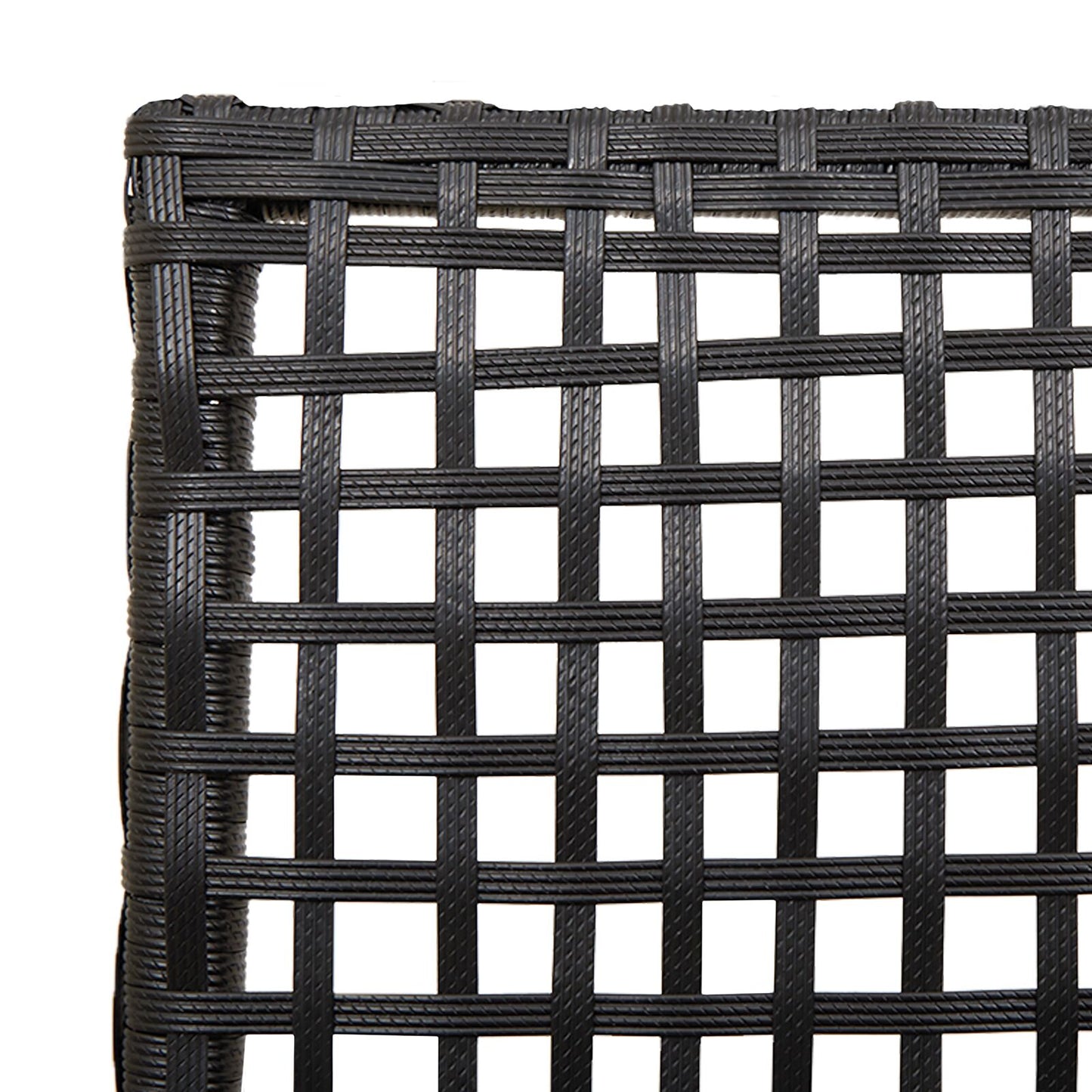 Tuinstoelen 2 Stuks Met Kussens Poly Rattan Zwart en crème