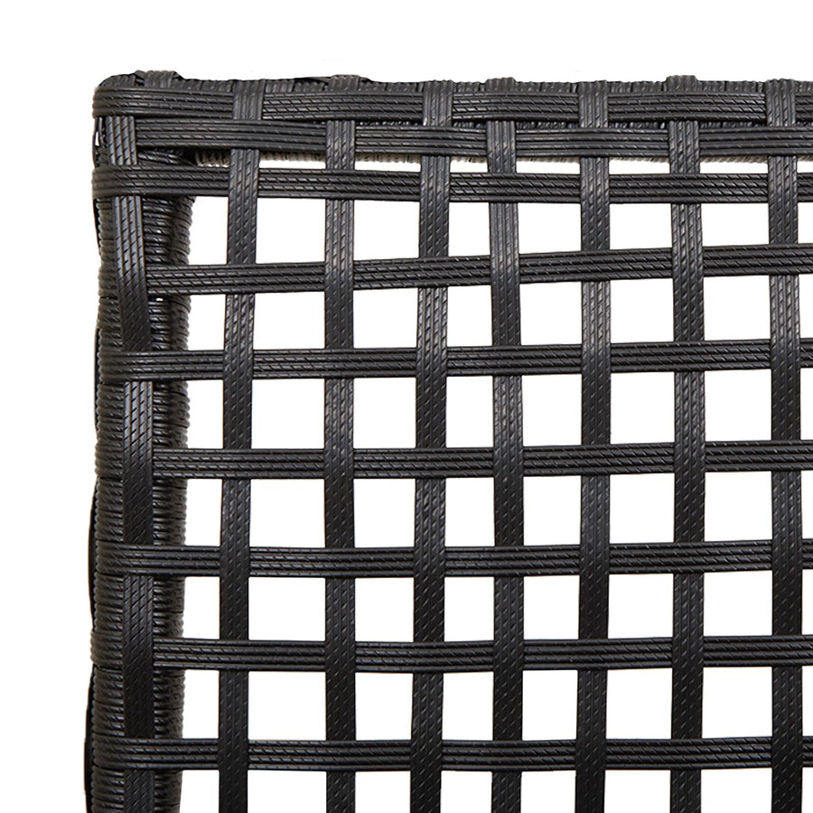 Tuinstoelen 2 Stuks Met Kussens Poly Rattan Zwart en crème