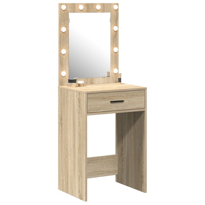 Kaptafel Met Led-Verlichting Sonoma eiken 50 x 41 x 135 cm
