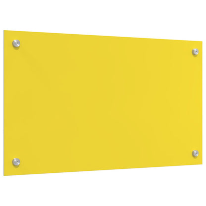 Keuken Achterwand 70X40X0,6 Cm Gelaagd Glas Geel 70 x 40 cm