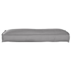Stoelkussen grijs 120x40x12 cm polyester