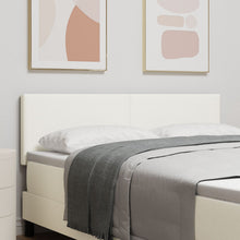 Hoofdbord Effen Ontwerp Corduroy Stof Crème 140 cm Laag hoofdbord