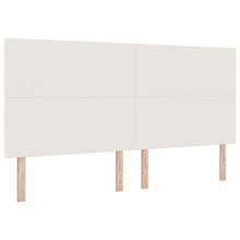 Hoofdbord Effen Design Kordsstoffen Crème 200 cm Hoog hoofdbord