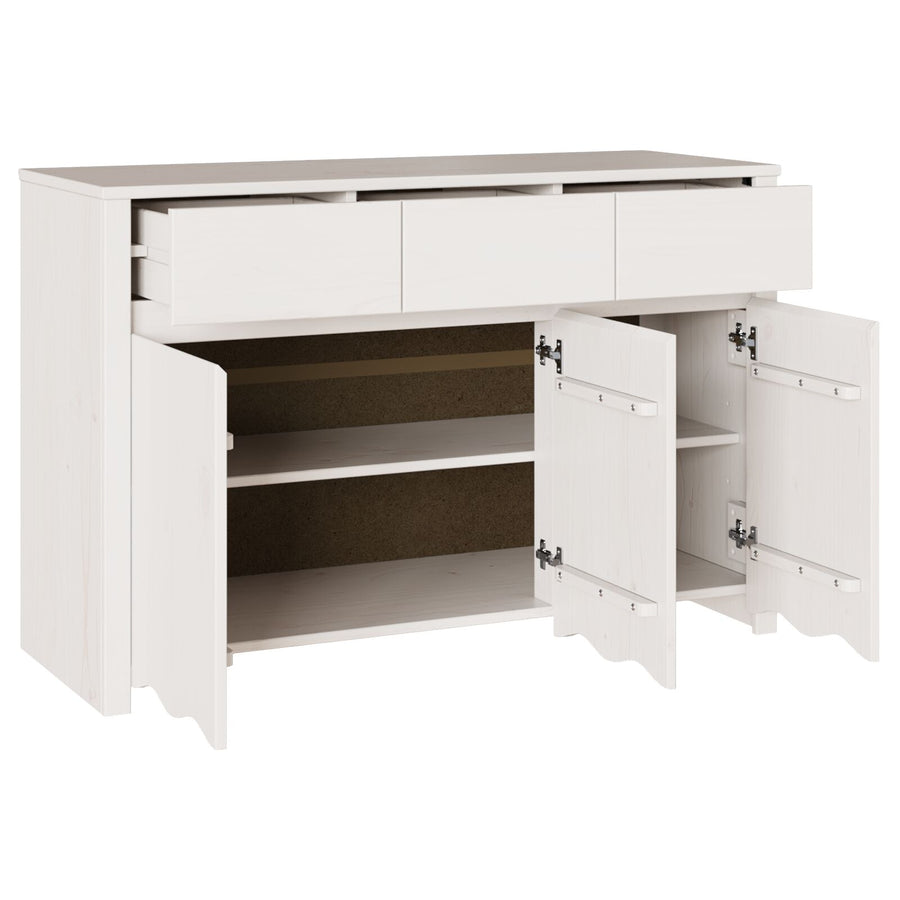 Dressoir ""Drammen"" 114X43X75,5 Cm Massief Hout Van Den Wit