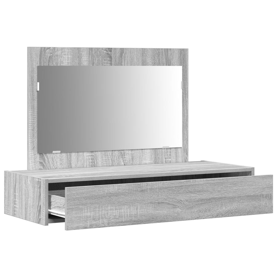 Wandkaptafel 100 x 40 x 70 cm Grijs sonoma zonder LED