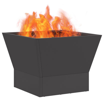 Vuurkorf Vierkant Zwart Staal 40 x 40 x 30 cm Koudgewalst staal/Zwart