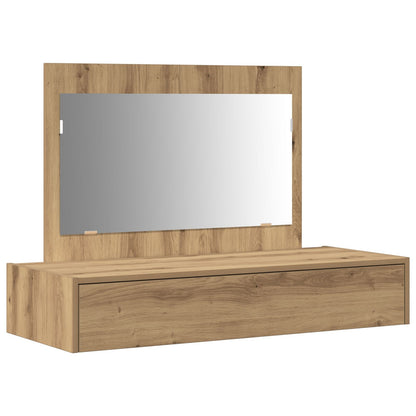 Wandkaptafel 100 x 40 x 70 cm Eiken zonder LED