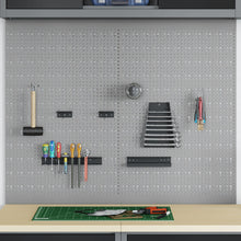 Pegboards 2 Pack Met 8 Accessoires, Grijs, 50X Staal 80 cm