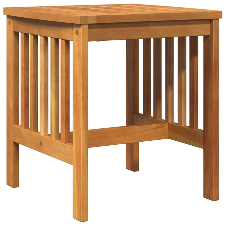 Tuin Bijzettafel Bruin 45X45X50 Cm Massief Acaciahout