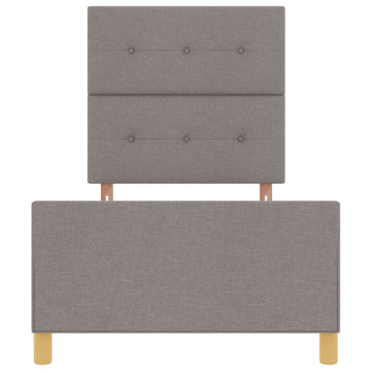 Bedframe Taupe 90X200 Cm Stoffering Crème