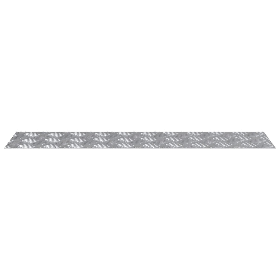 Aluminium Dambord Platen 2 Stuks Antislip 100X25 Cm 100 x 25 x 0.2 cm Rechthoekig