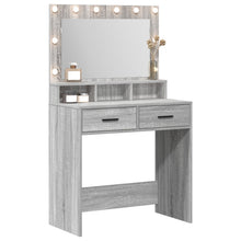 Kaptafel Met Led-Verlichting - 79 x 41 x 135 cm Grijs sonoma
