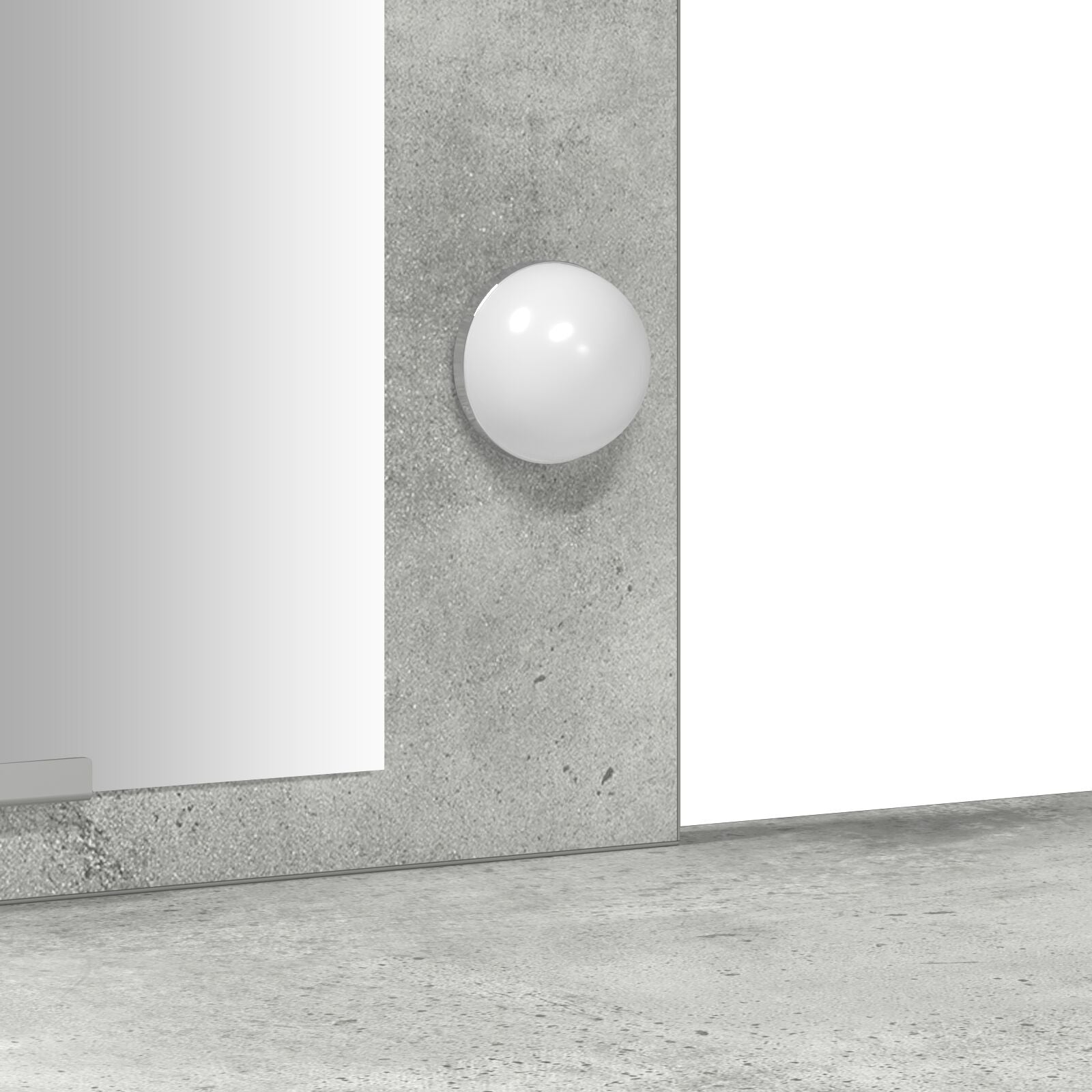Kaptafel Met Led Verlichting Betonnen Grijs 102X33X135 Cm Beton grijs