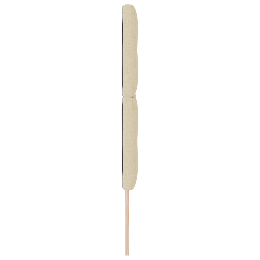 Hoofdbord Knopen Gequilt Crème 160 Cm Stof