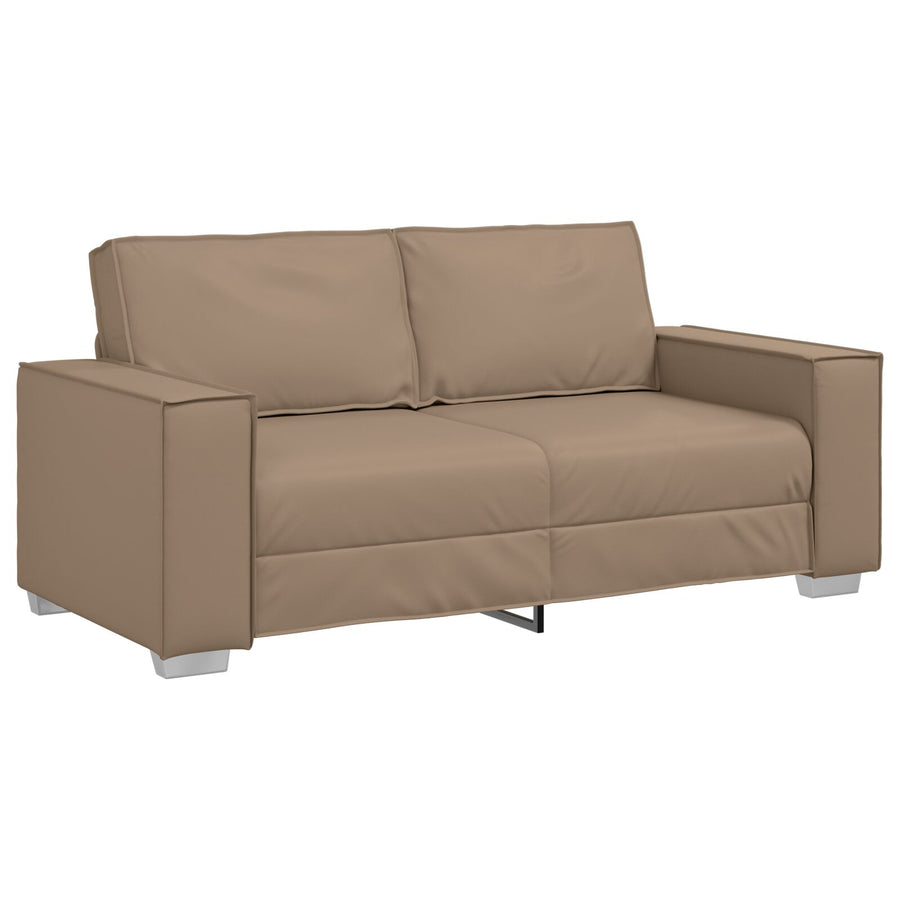 Loveseat Sofa Kunstleer Cappuccino 140 cm