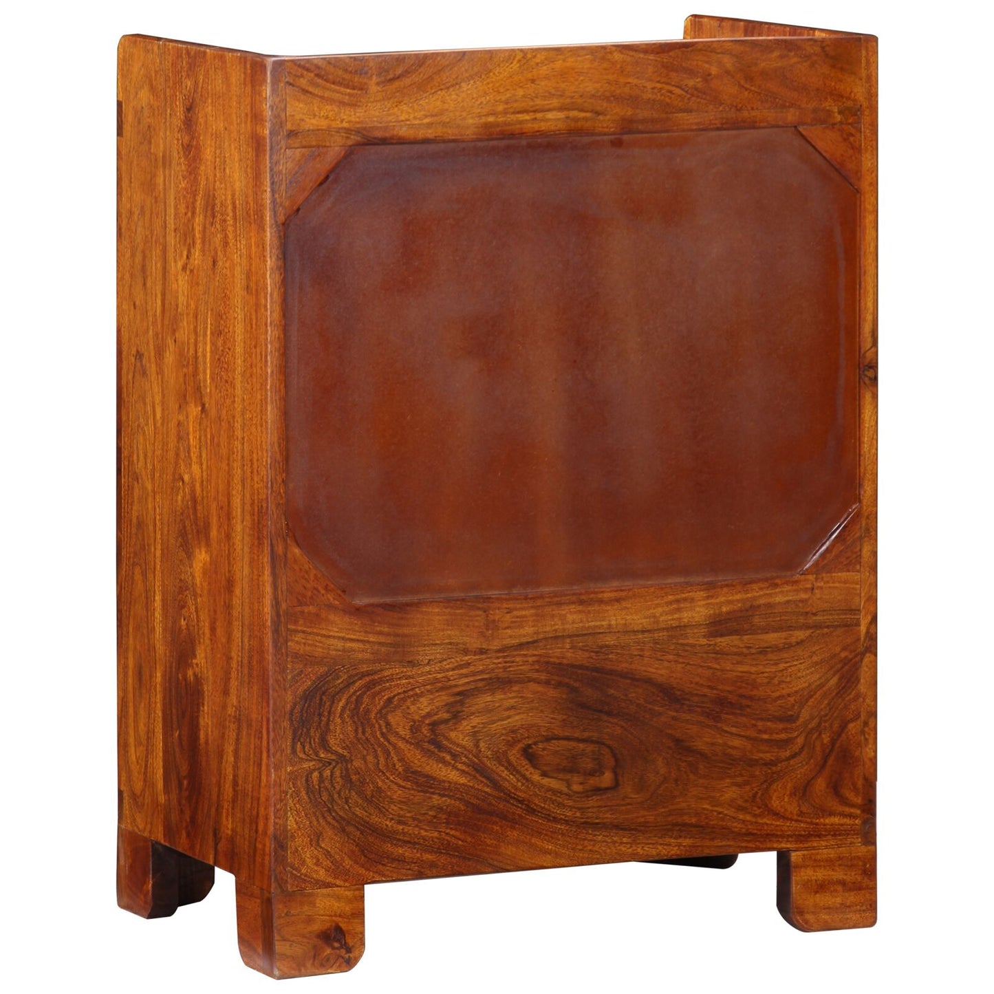 Schoenrekken En Organizers Bruin Met Kleurvolle Patronen Massief Hout