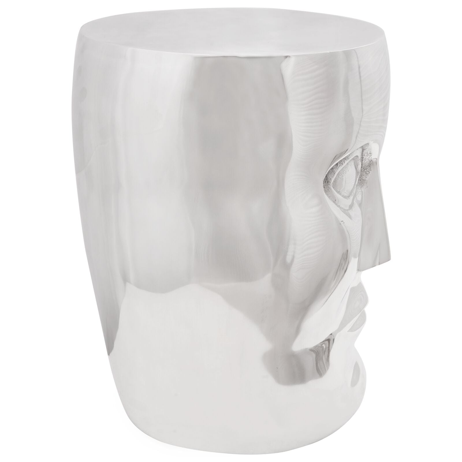 Face Kruk Zilver 33X33X45 Cm Aluminium
