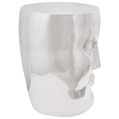 Face Kruk Zilver 33X33X45 Cm Aluminium