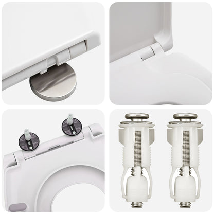 Familie Toiletbril Met Kindertoiletbril Snelle Release Duroplast Wit