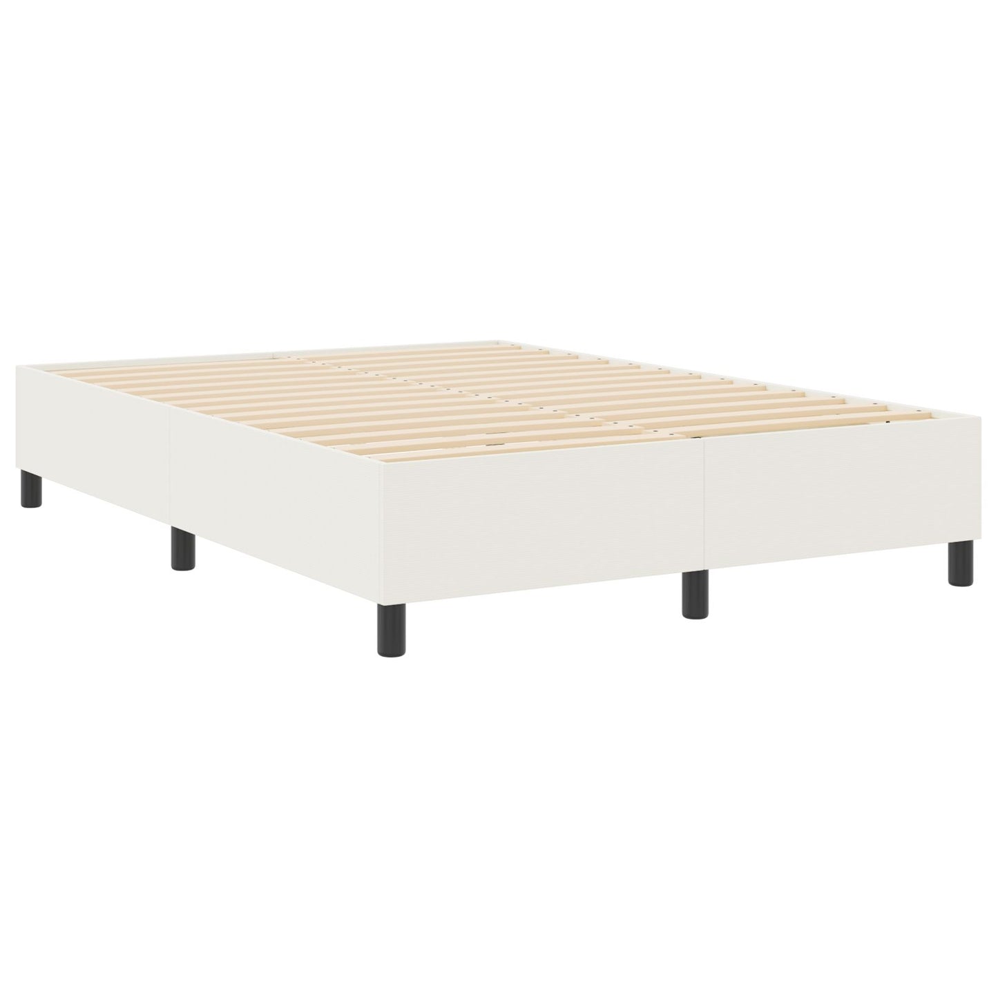 Boxspringbed Corduroy Stof Crème 160 x 200 cm