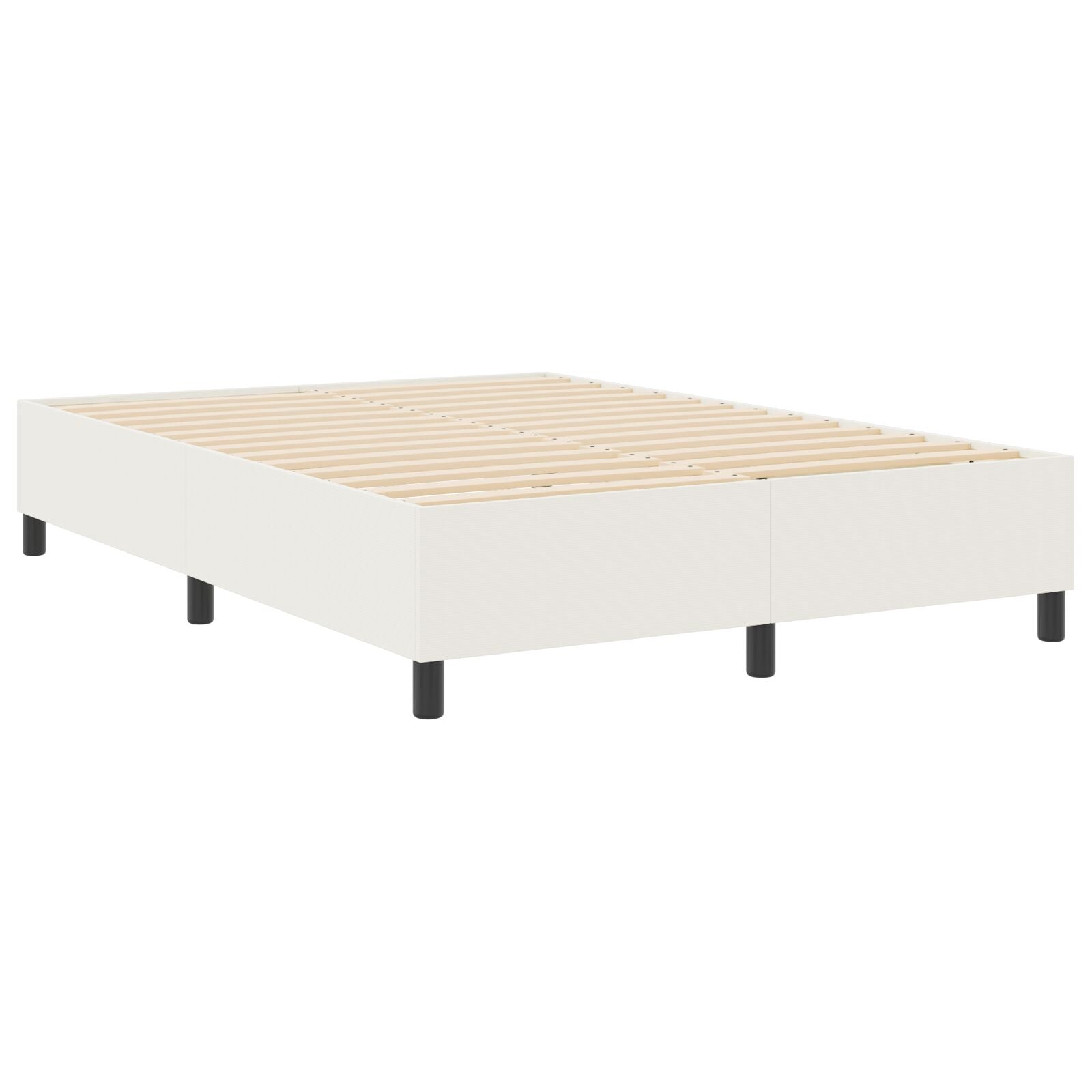 Boxspringbed Corduroy Stof Crème 160 x 200 cm