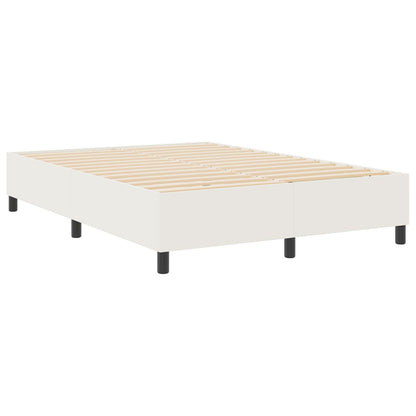 Boxspringbed Corduroy Stof Crème 160 x 200 cm