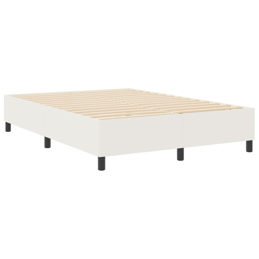 Boxspringbed Corduroy Stof Crème 160 x 200 cm