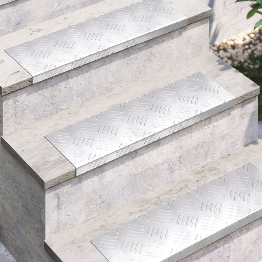 Aluminium Traplopen - 15 Stuks, Antislip, 60X18 Cm 60 x 18 x 2.5 cm Rechthoekig
