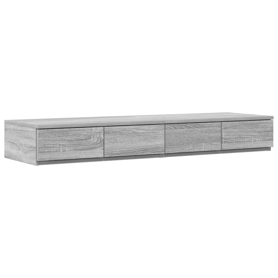 Bedladen 120X36,5X16,5 Cm Geëngenieerd Hout Grijs Sonoma 120 x 36.5 x 16.5 cm