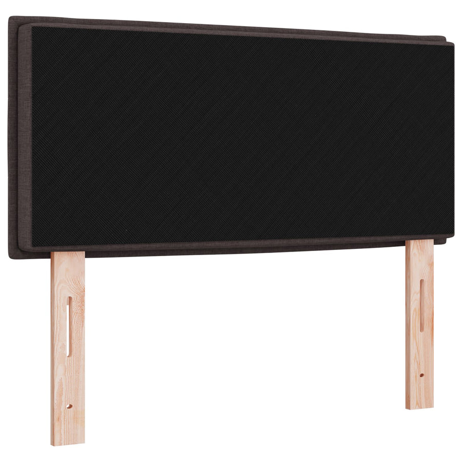 Hoofdbord Lijnen Ontwerp Stof Donkerbruin 90 cm Laag hoofdbord