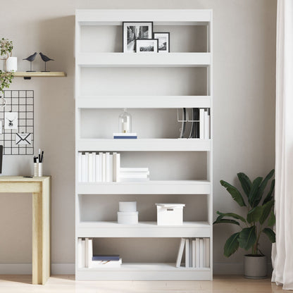 Witte Boekenplank Wit Bewerkt Hout 100 X 30 X 198 Cm Planken