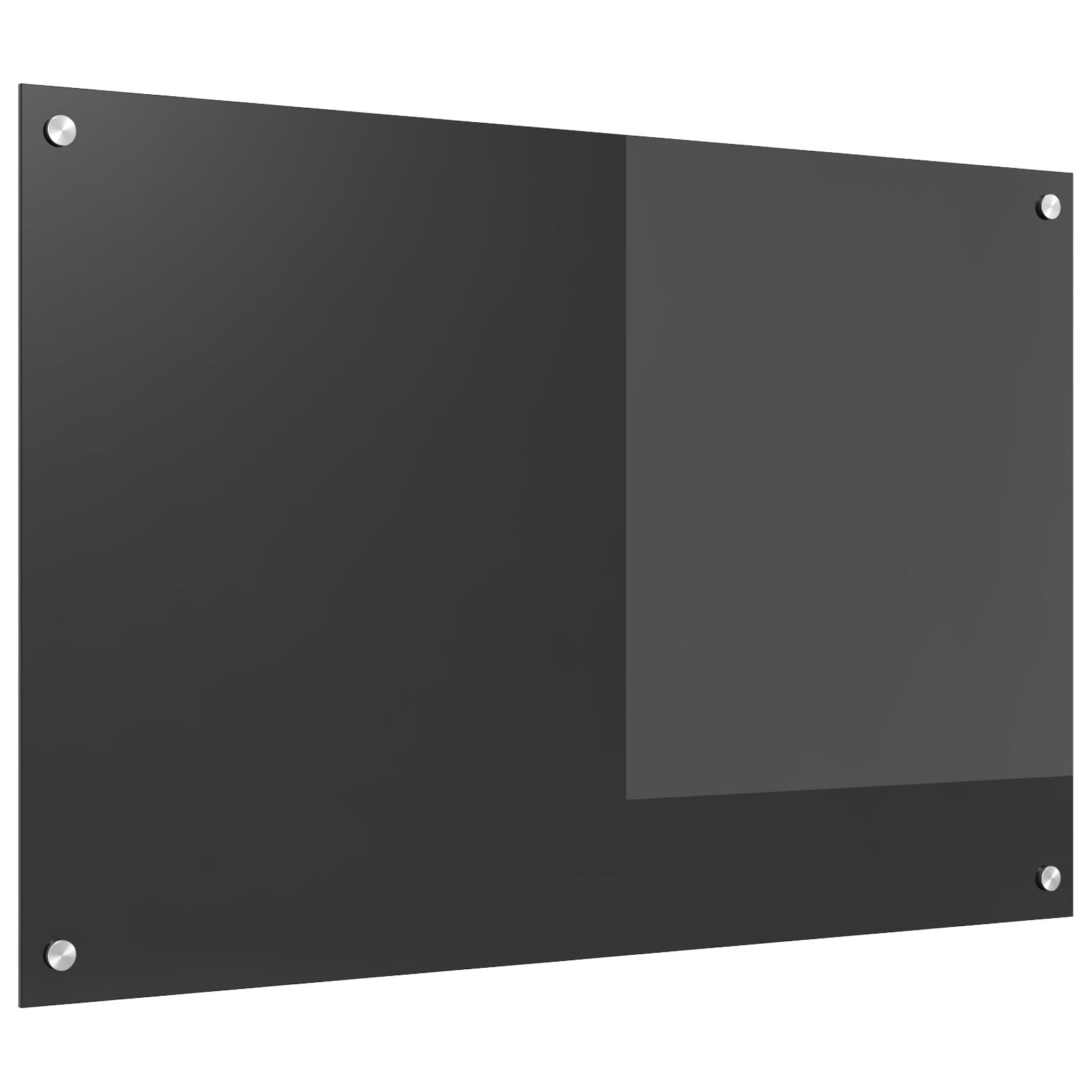 Keukenachterwand 90X60X0,6 Cm Gehard Glas Donkergrijs 90 x 60 cm