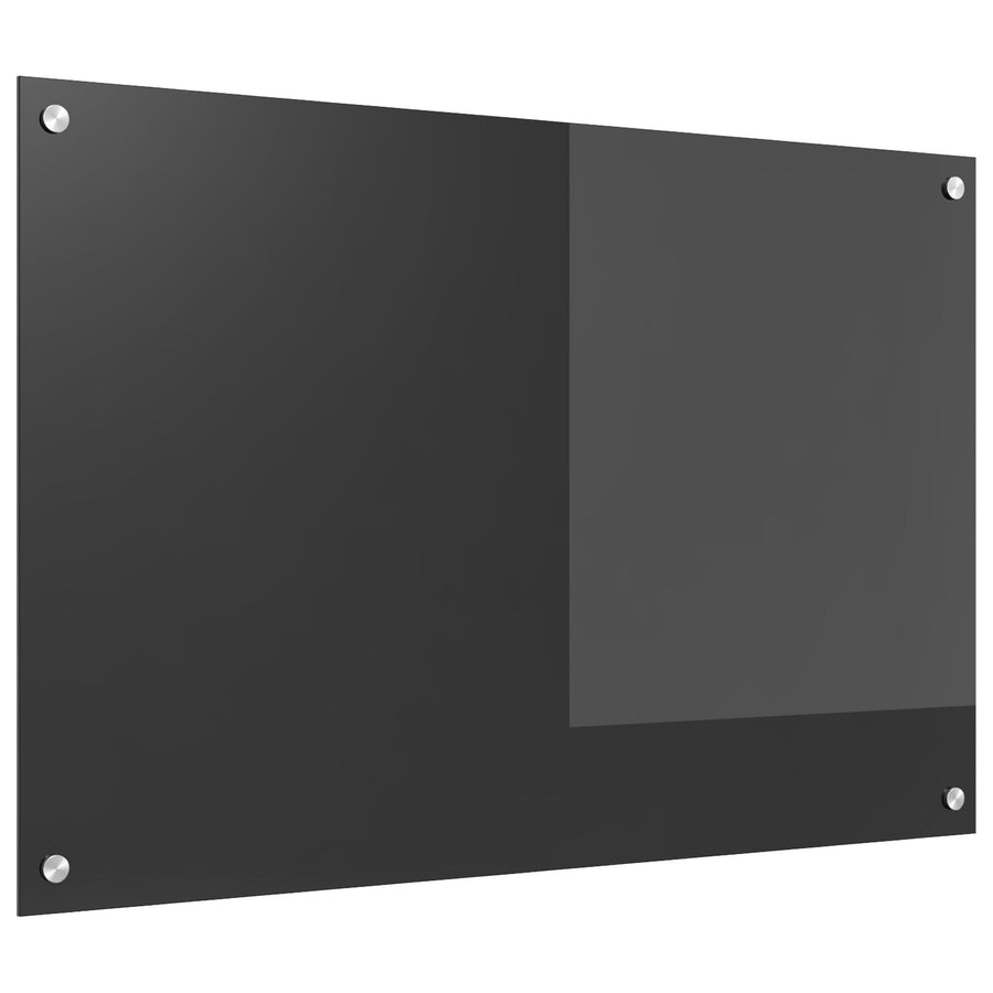 Keukenachterwand 90X60X0,6 Cm Gehard Glas Donkergrijs 90 x 60 cm