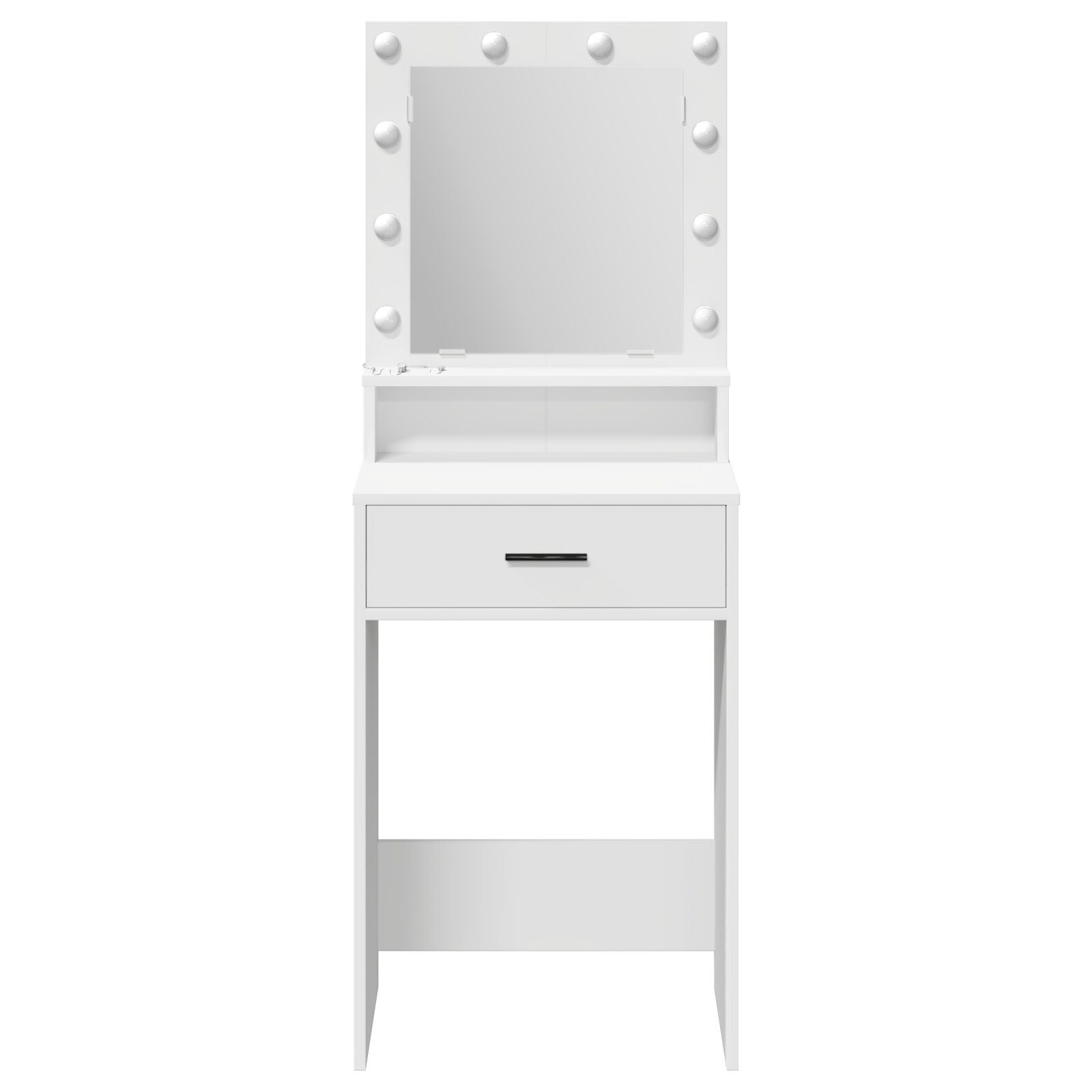 Make-Uptafel Met Led-Lampjes 50 x 41 x 135 cm Wit