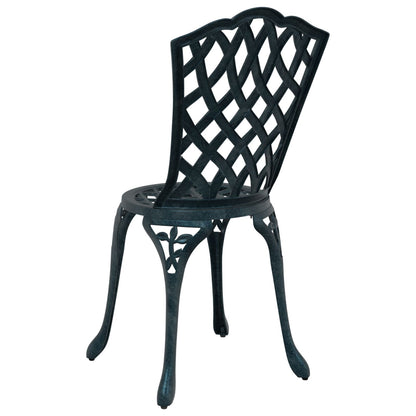 Tuinstoelen 2 Stuks E Gietaluminium Groen