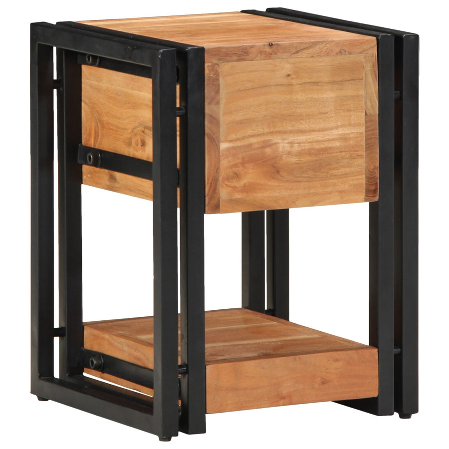 Nachtkastjes 2 Stuks Massief Hout Acaciahout 30 x 30 x 40 cm Massief acaciahout