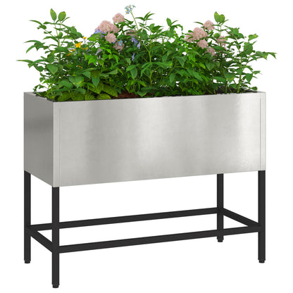 Verhoogde Tuinbak Roestvrijstaal Roestvrij staal 60 x 26 x 45 cm