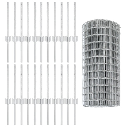 Euro Hek Set Van 3 Gegalvaniseerd Staal 50 X 0.4 M Stevig
