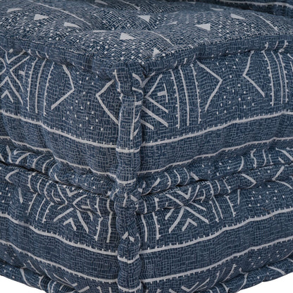 Modulaire Poef Indigo 70X70X54 Stof Indigo Print 70 x 70 x 54 cm Middelgrote bank