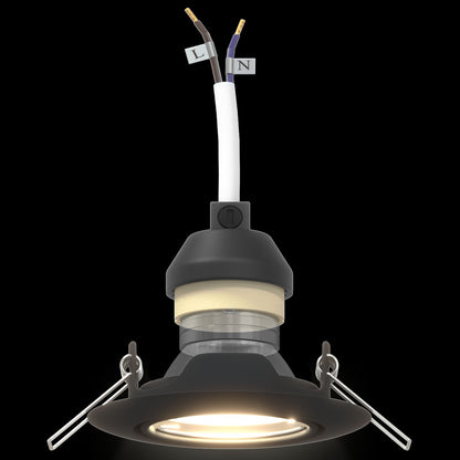 Lampen Set Van 12 Kunststof, Metaal 9 Cm Zwart