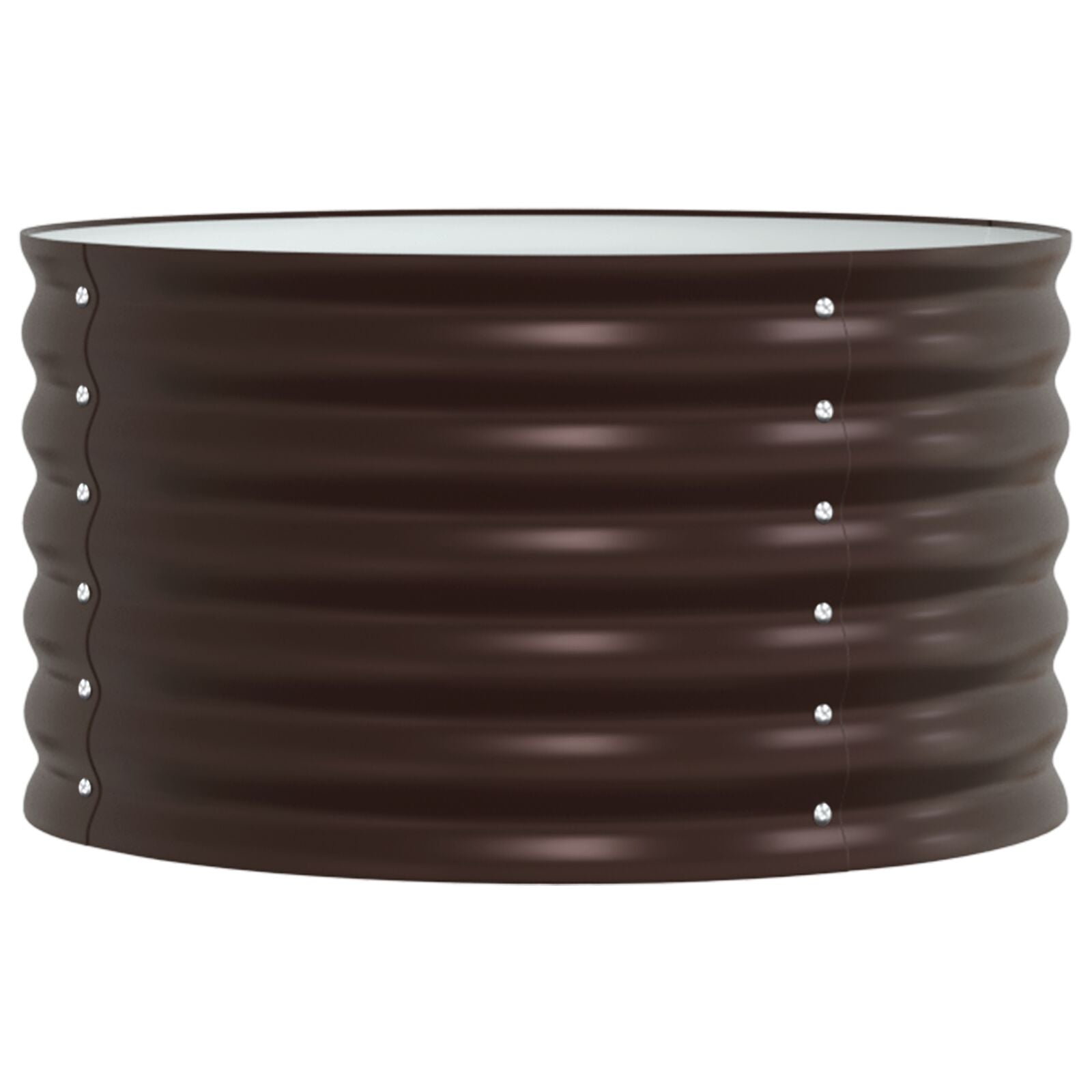 Tuin Raised Bed Gegalvaniseerd Staal 80 x 80 x 44 cm Bruin