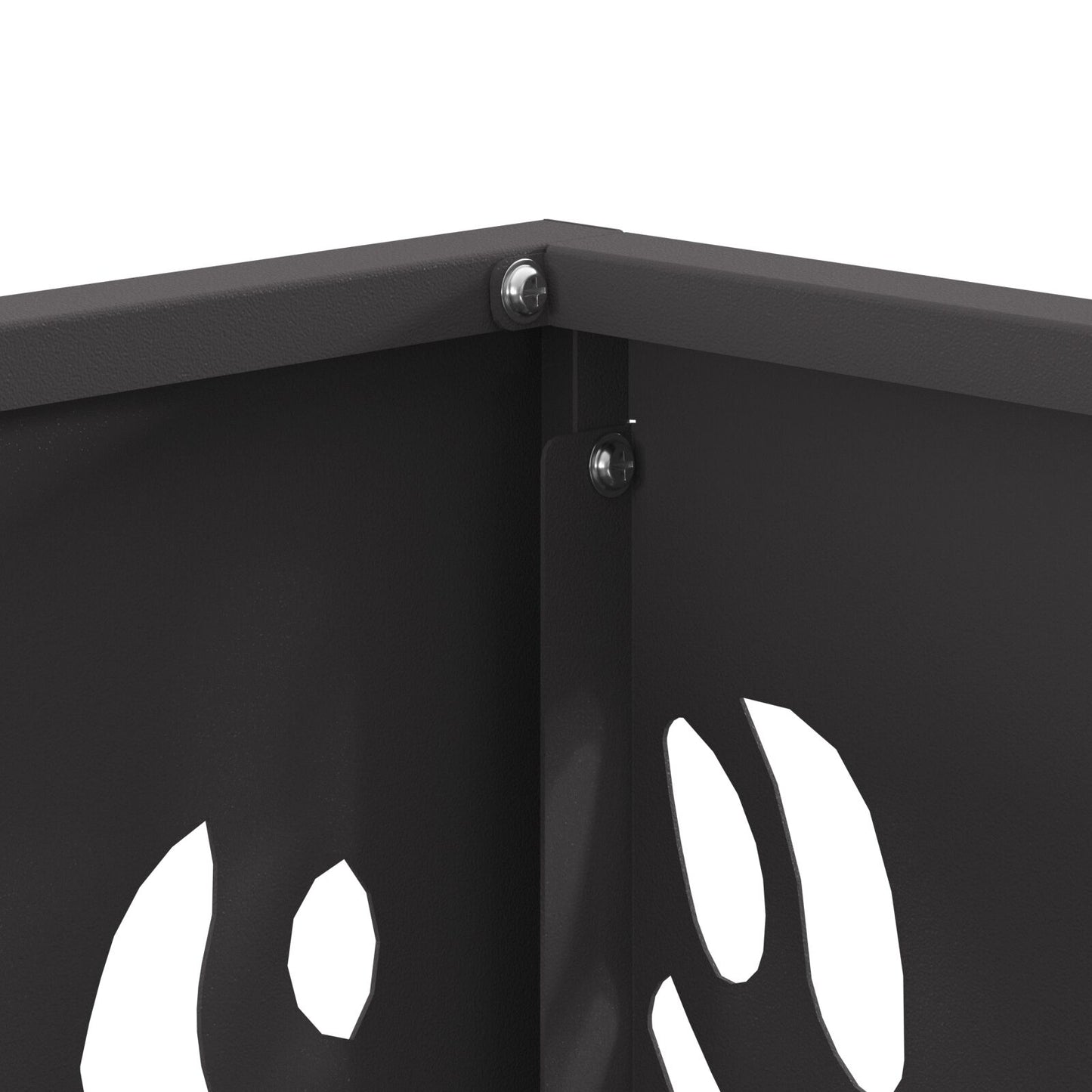 Vuurkorf Vierkant Zwart Staal Koudgewalst staal/Zwart 40 x 40 x 40 cm