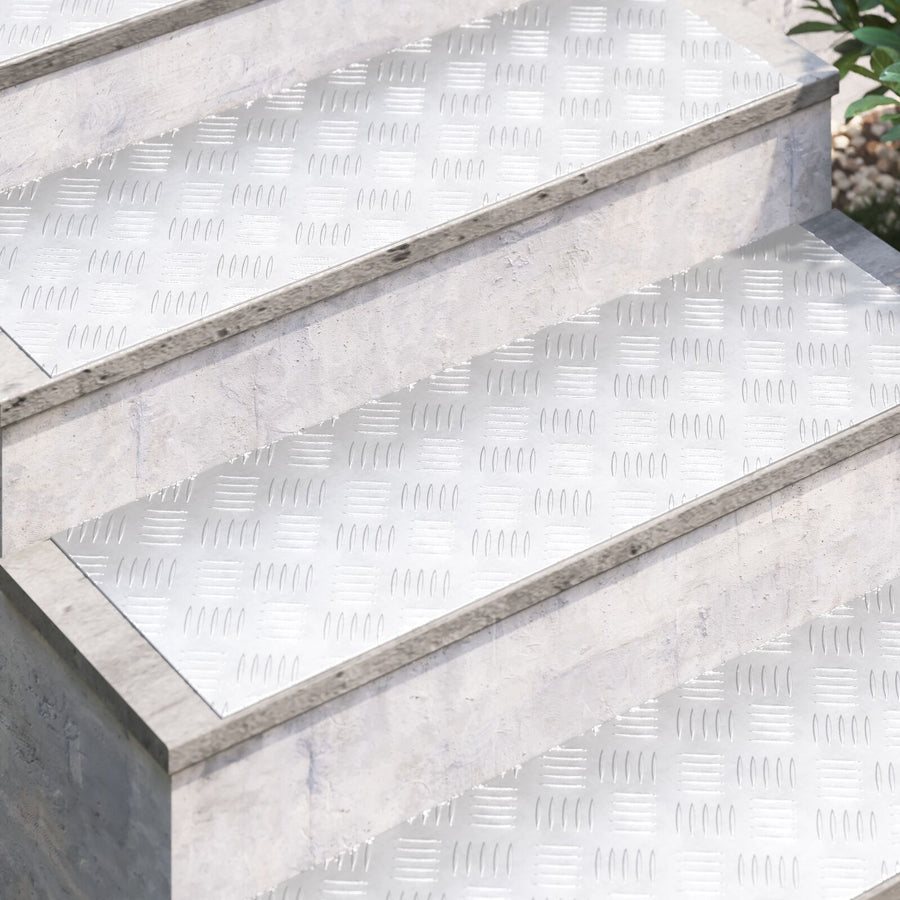 Aluminium Antislip Checkerplaten 2 Stuks 90X30 Cm 90 x 30 x 0.3 cm Rechthoekig