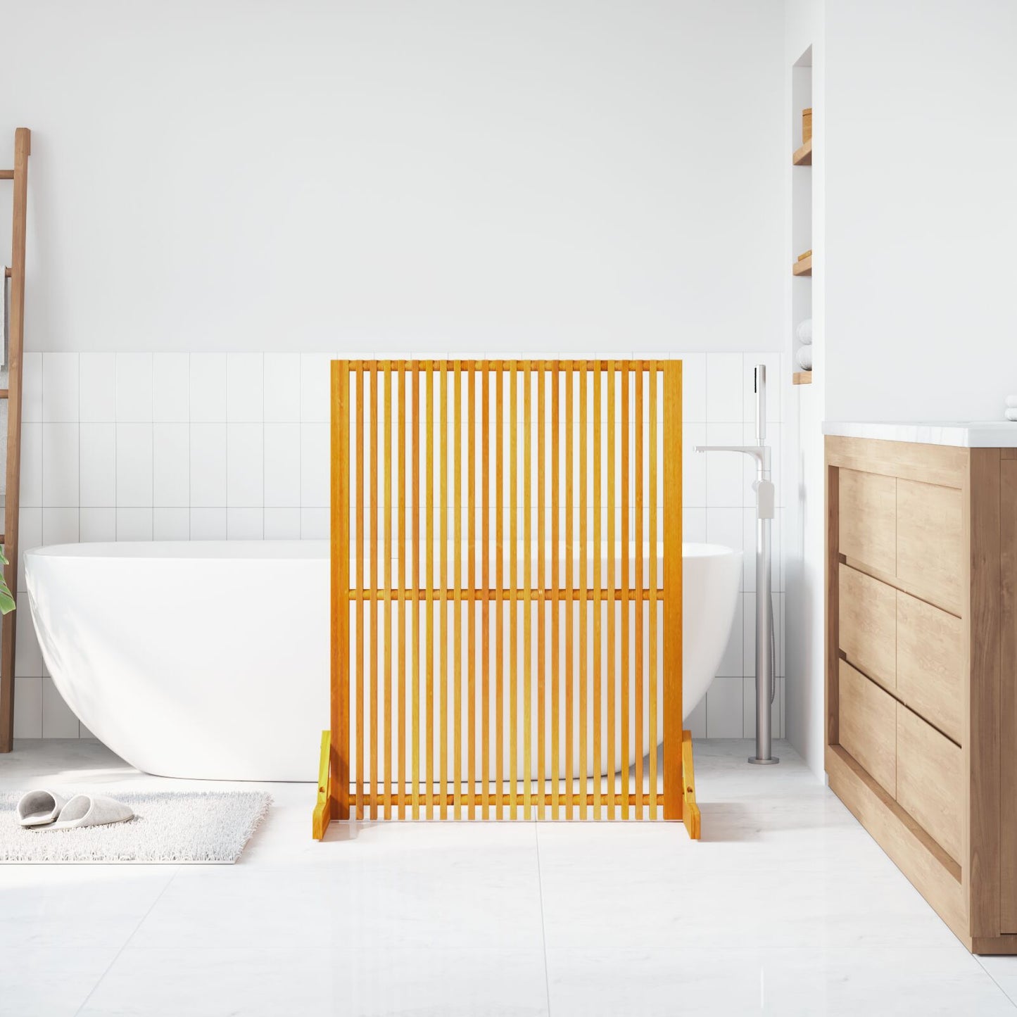 Privacy Scherm Binnen/Buiten Massief Acacia Hout 110 cm