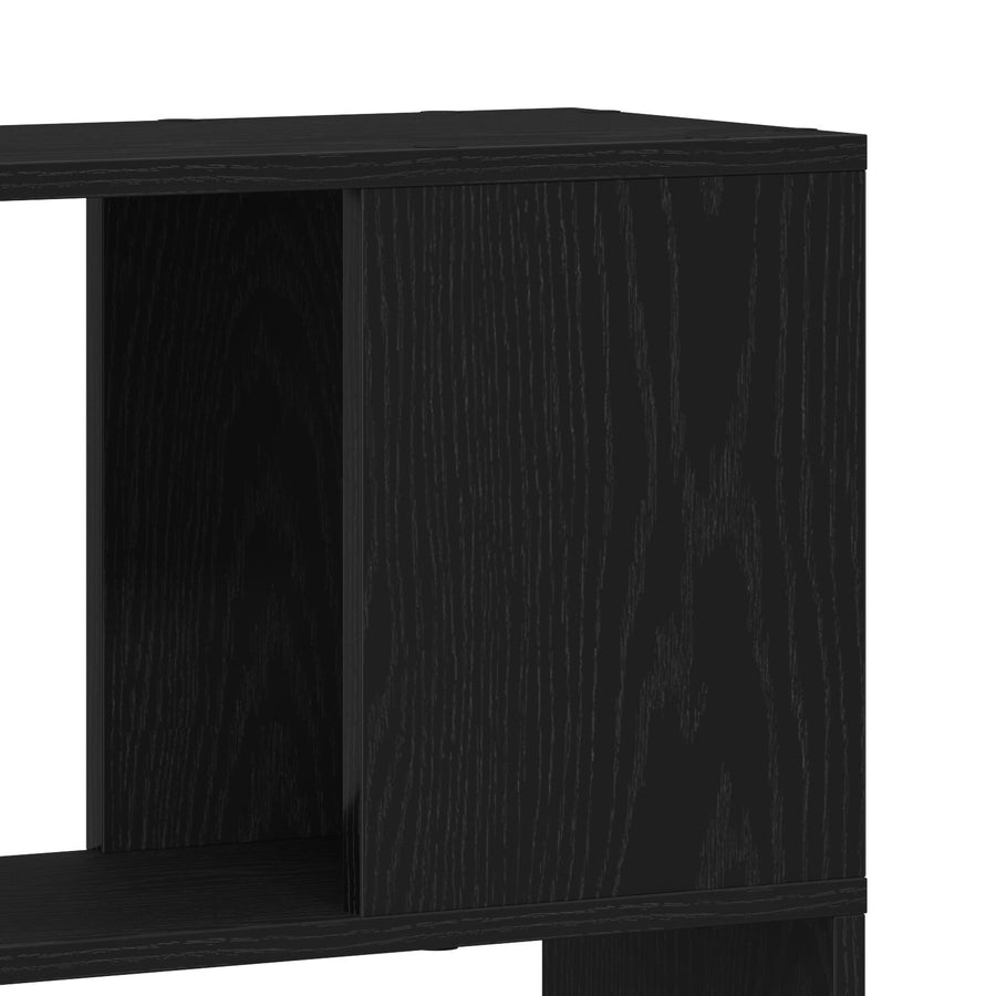 Boekenplank Ingenieurshout Zwart eiken 80 x 24 x 186 cm