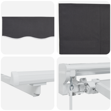 Handmatig Uittrekbaar Ligbed Anthraciet 300x200 cm