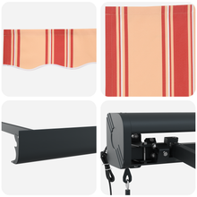 Automatische Inklapbare Luifel Geel en Oranje 300x250 cm