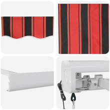 Automatische Inklapbare Luifel Oranje en Bruin 400x300 cm