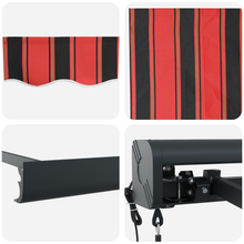 Automatische Inklapbare Luifel Oranje en Bruin 400x300 cm